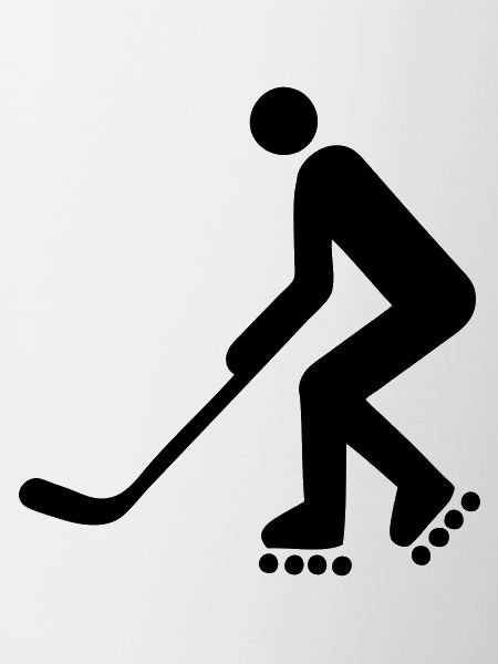 inline hockey inline Silhouette Logo