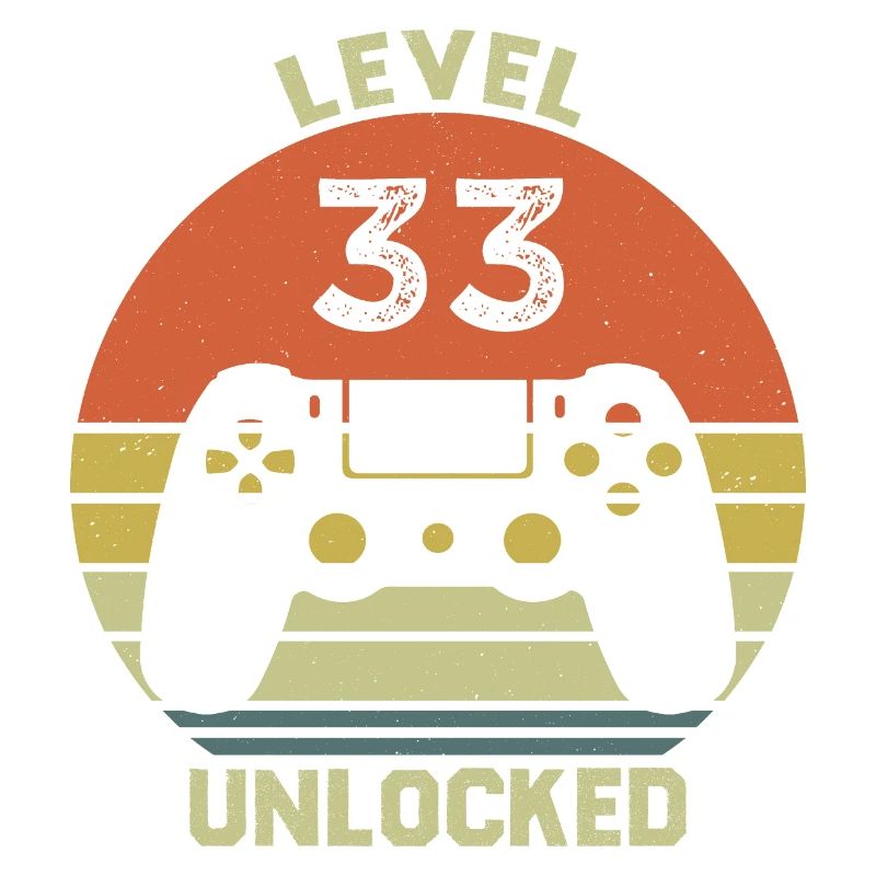 Level 33 Unlocked 33 Years Anniversary Gift