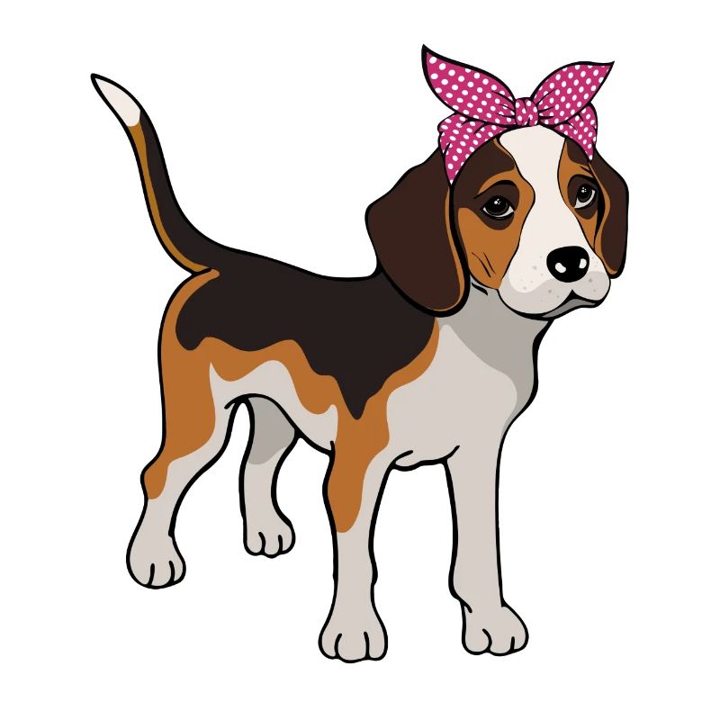Beagle avec bow Beagle Owner Gift