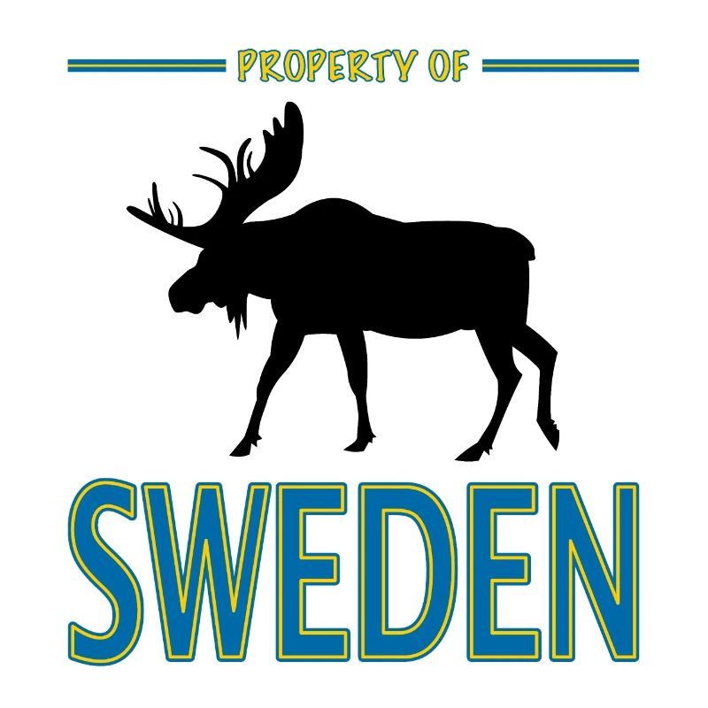 Propriété de Suède Suède Drapeau Moose