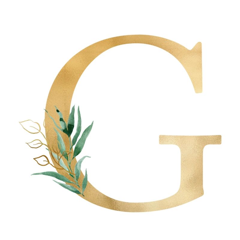 Customizable Monogram G Botany