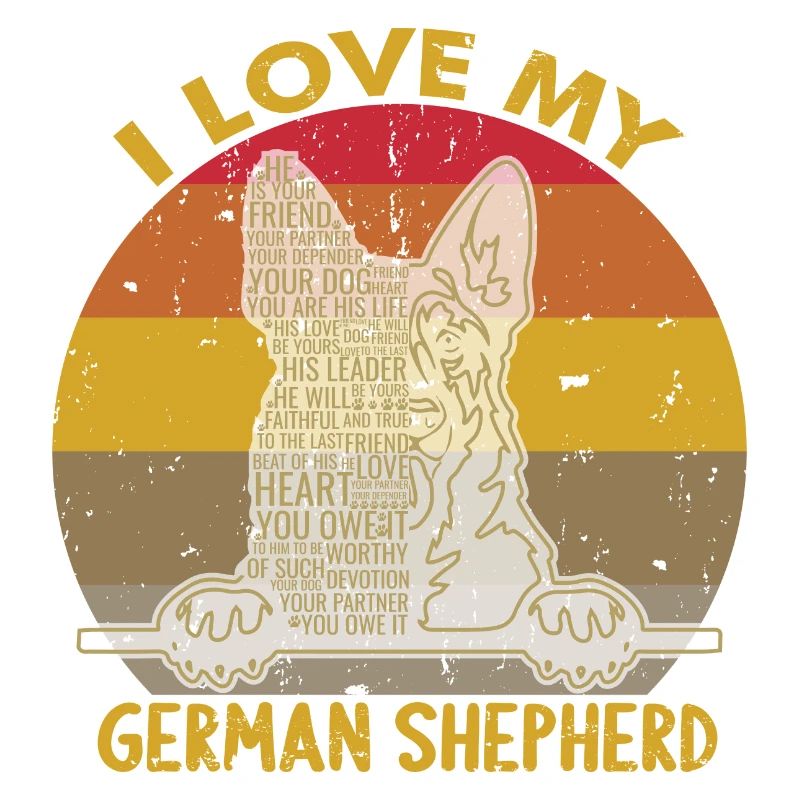 i love my german shepherd