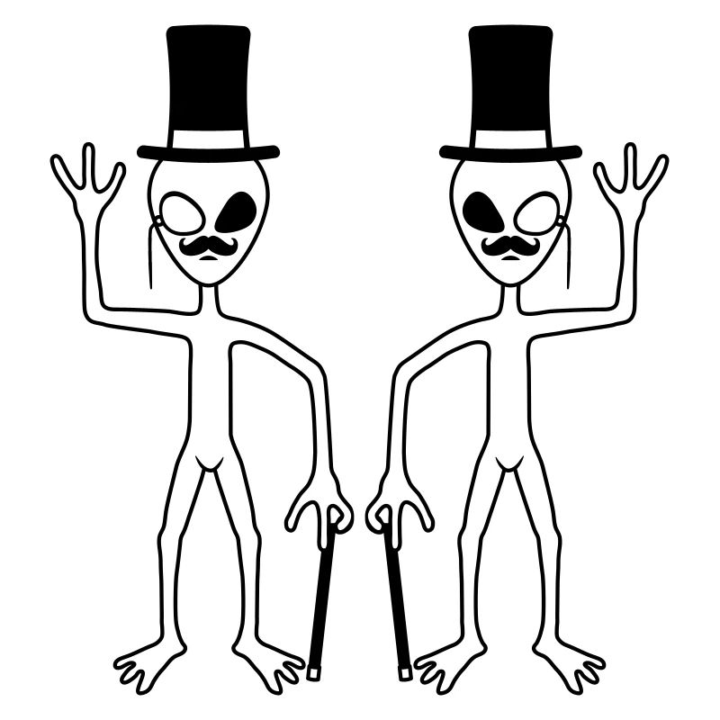 2 Messieurs Amis Extraterrestres