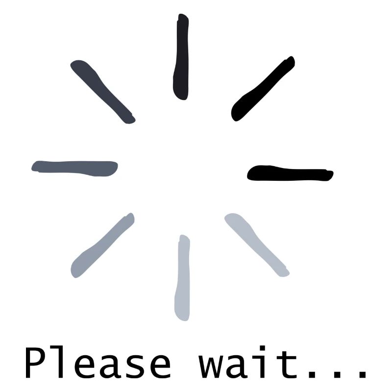 please wait