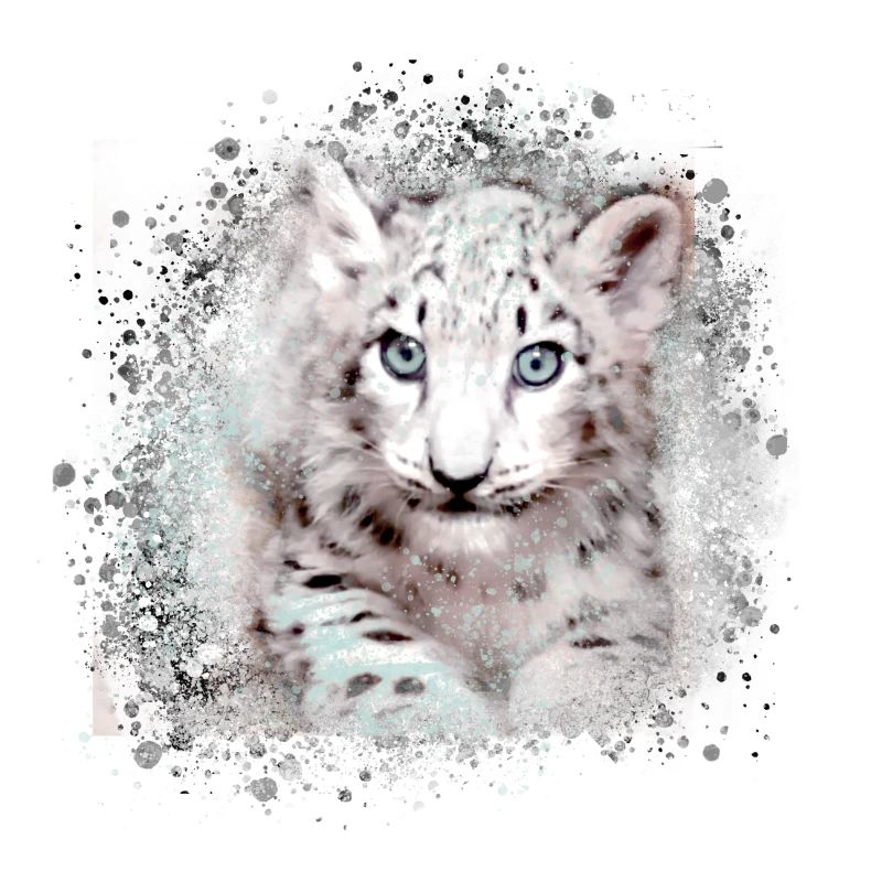 tigerbaby,tiger,blue,graffiti,painting