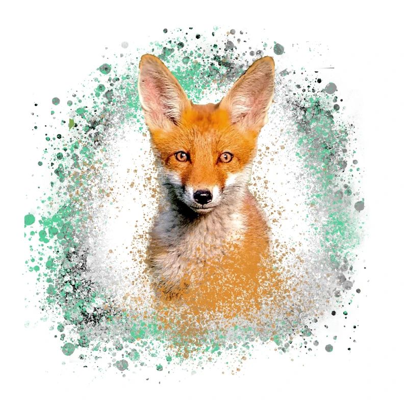 fuchs ,Graffiti, Malerei,fuchs ,aquarell