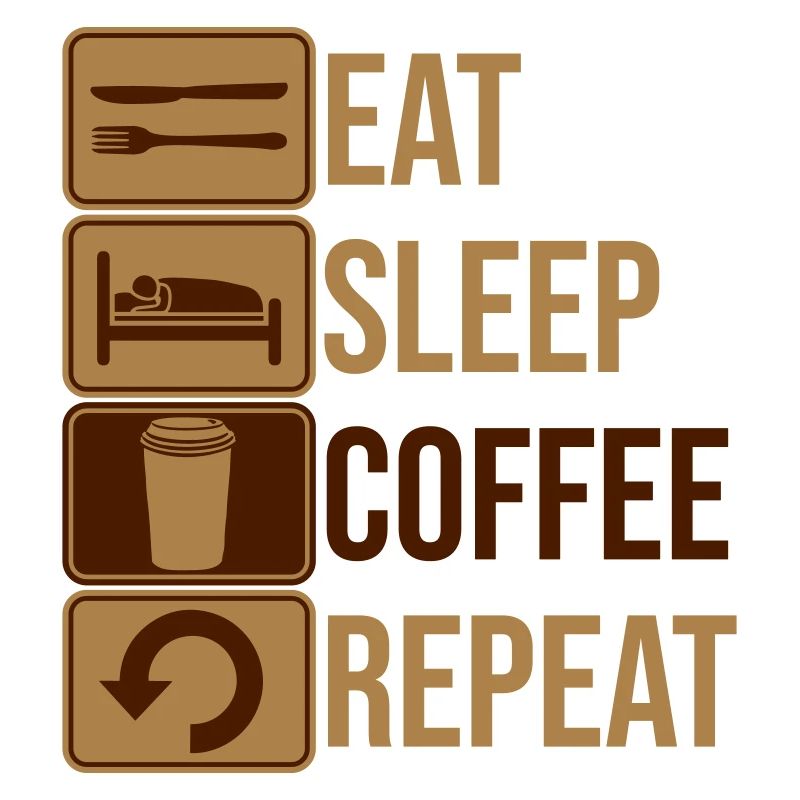 manger du café de sommeil répéter