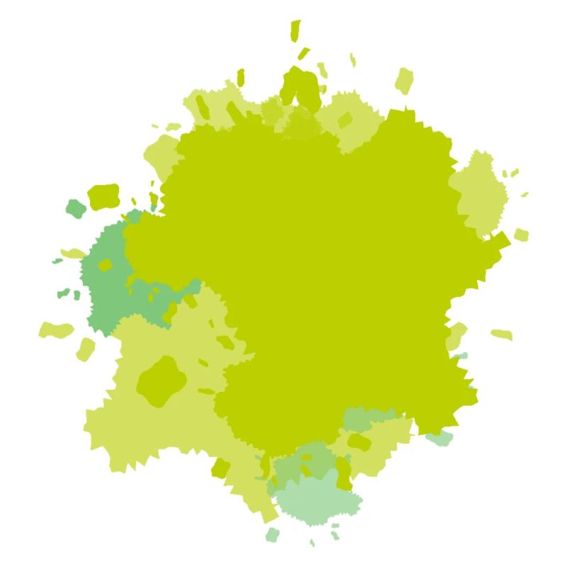 Éclaboussures de vert