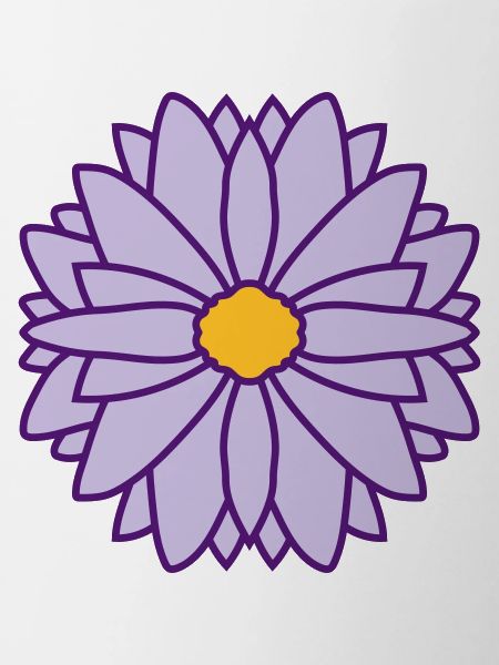 Round Pretty Flower Design