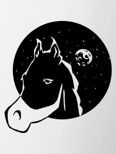 Cheval avec la lune