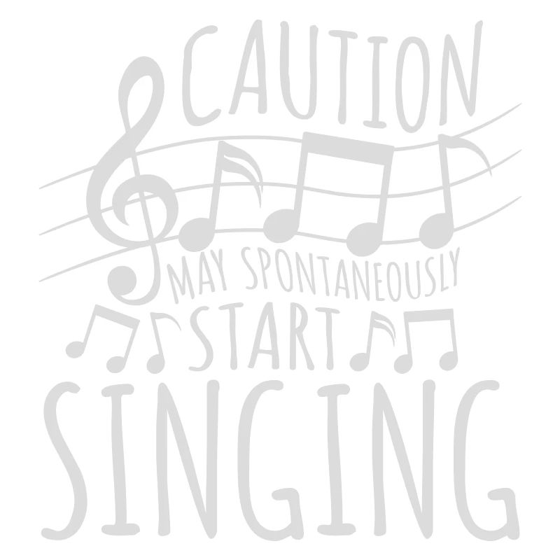 may spontaneously start singing