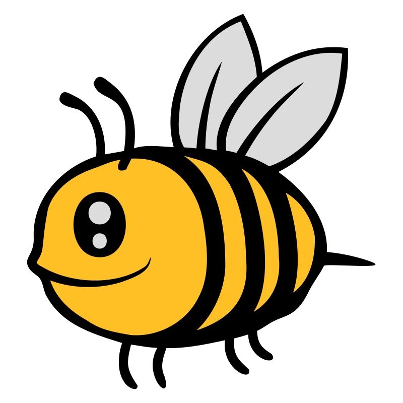 Mignonne petite abeille de dessin animé