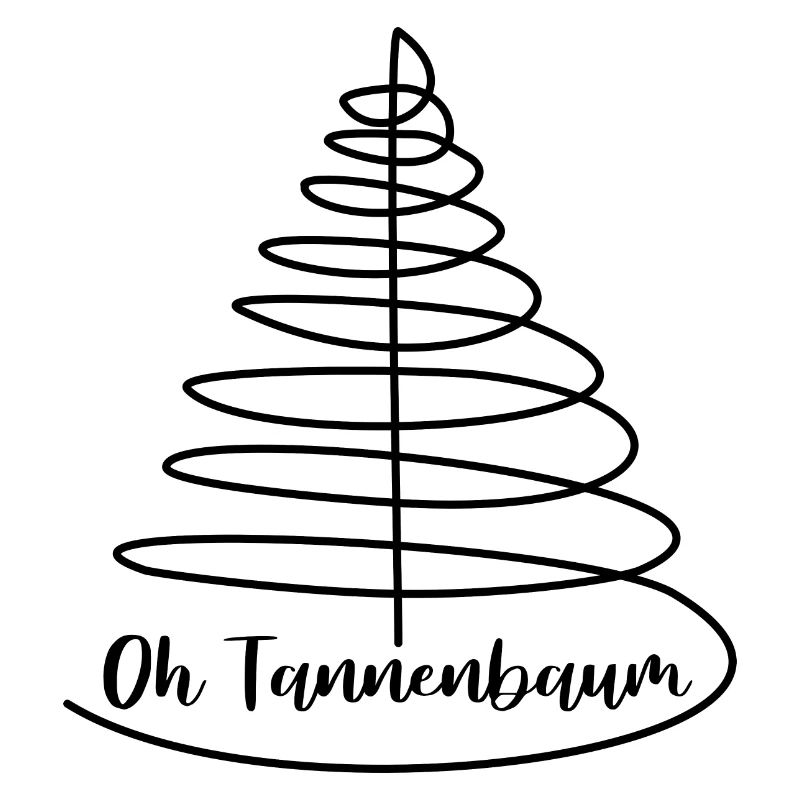 Oh Tannenbaum Lineart Design