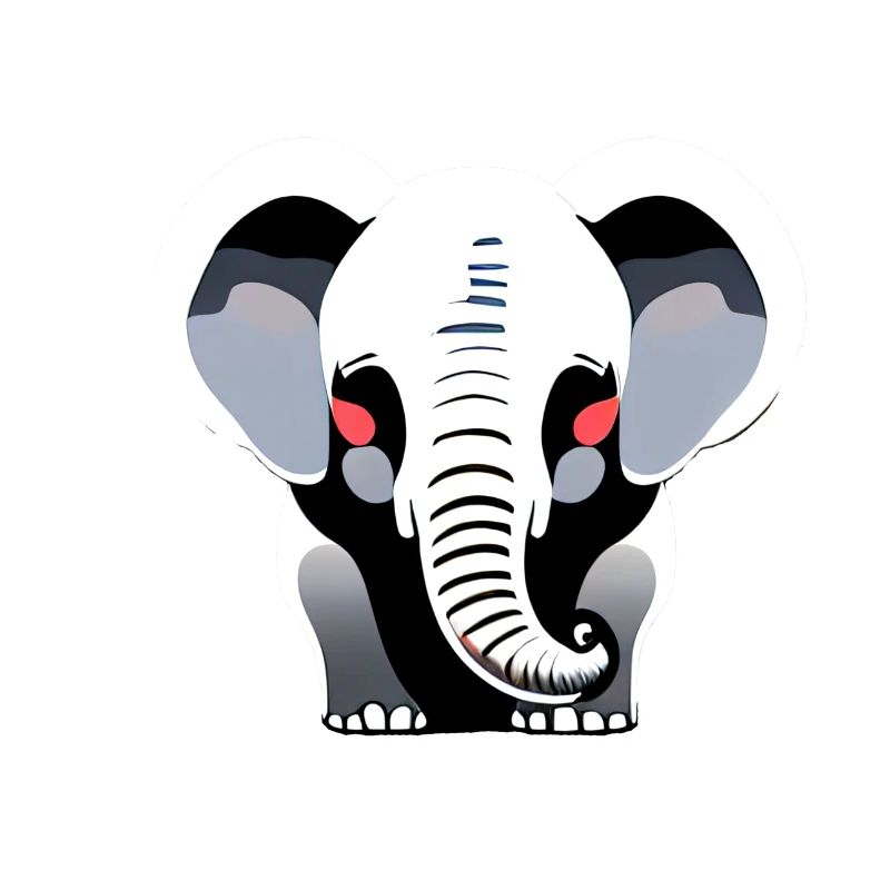 Petit éléphant Dessin animé Aventure mignonne 10