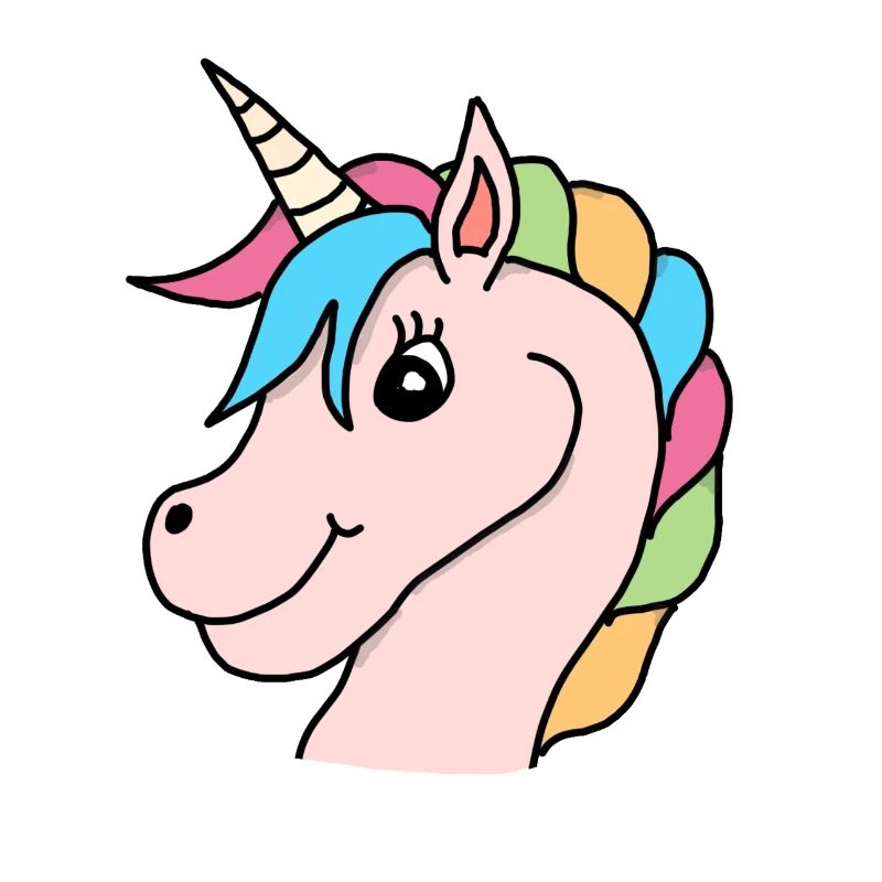 Einhorn Regenbogen Rosa