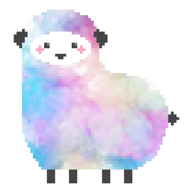 Mouton mignon Pixel Art
