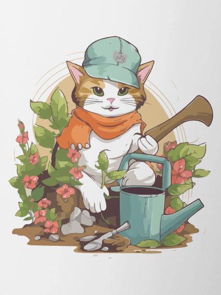 Kido le chat jardinier