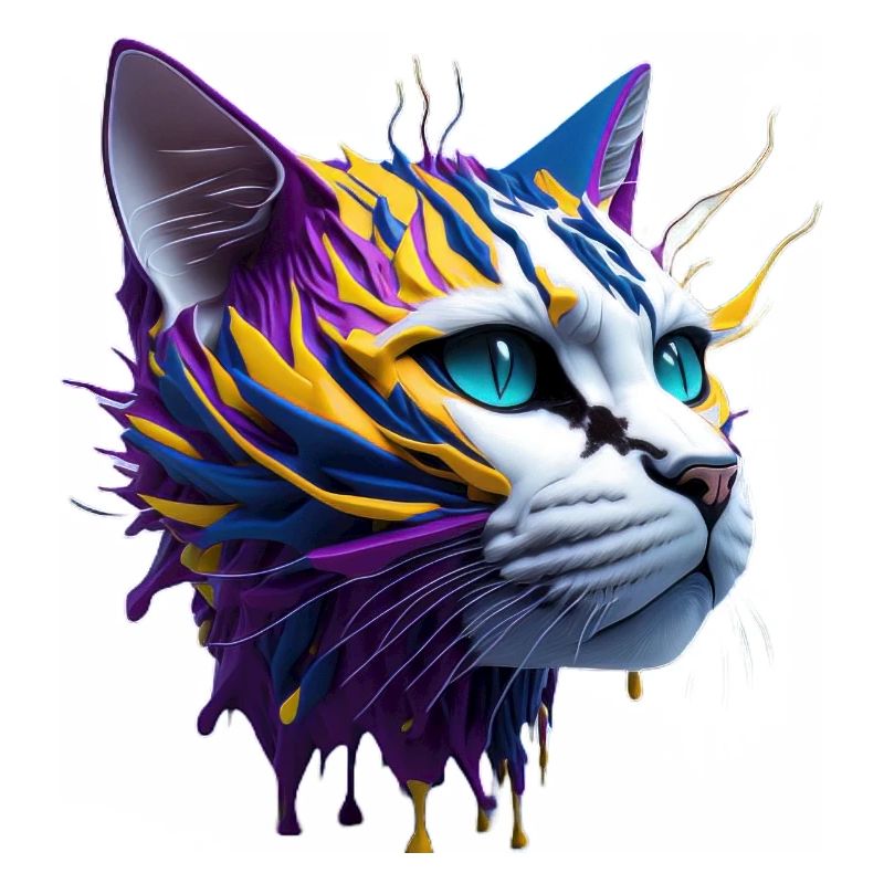 cat lovers, cat 3d ,chat tigré