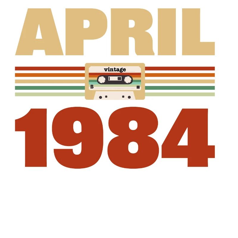39e anniversaire Avril né en 1984 Idée cadeau