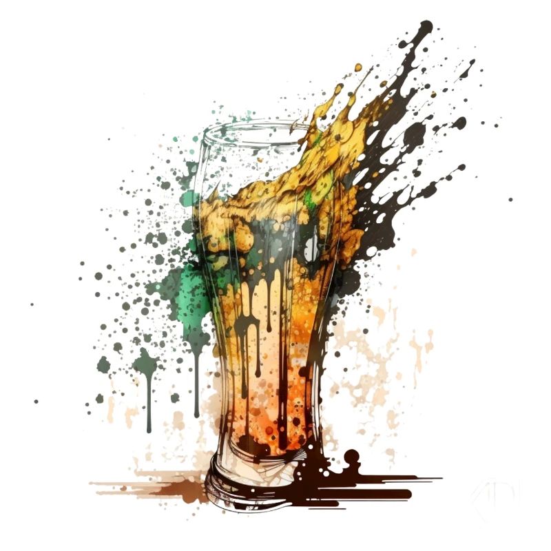 Cooles Bier Motiv.Craft Bier Explosion