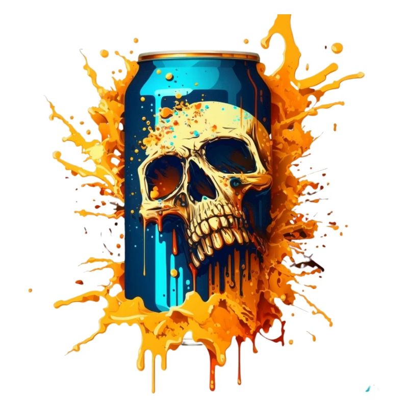 Totenkopf Bierdose