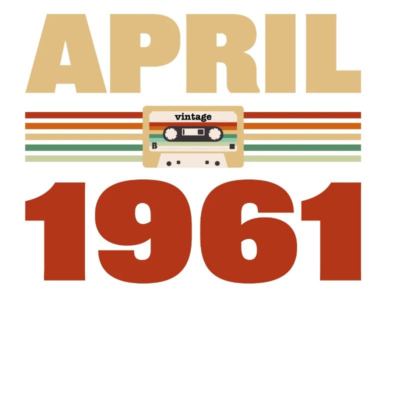 62e anniversaire Avril Né 1961 Idée cadeau