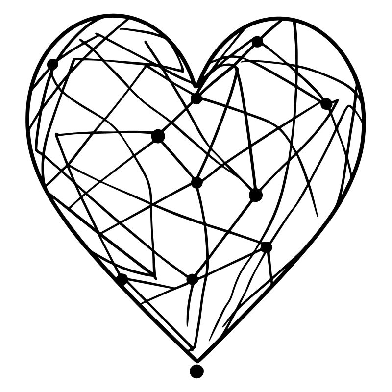 Creative ornate heart for valetnine day