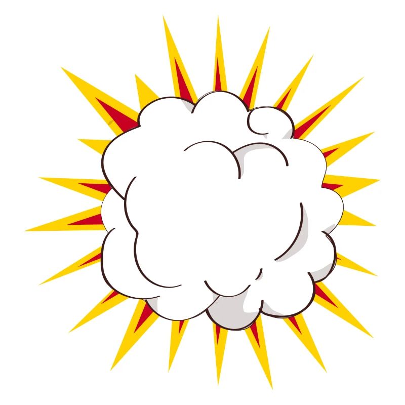 Cartoon Explosion Wolke