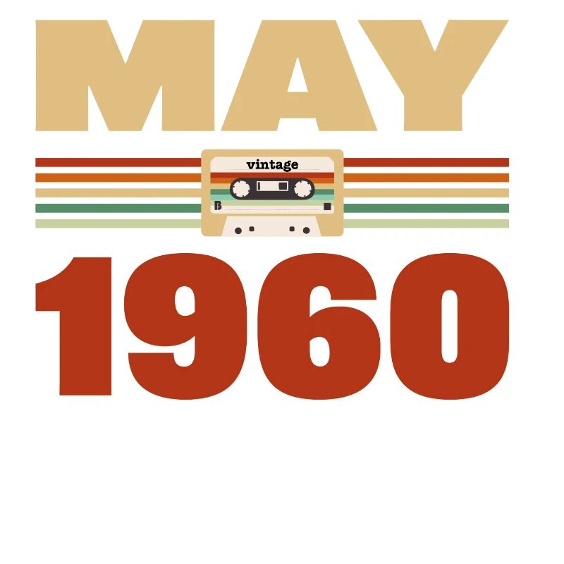 63rd Birthday May Vintage 1960 Gift Idea