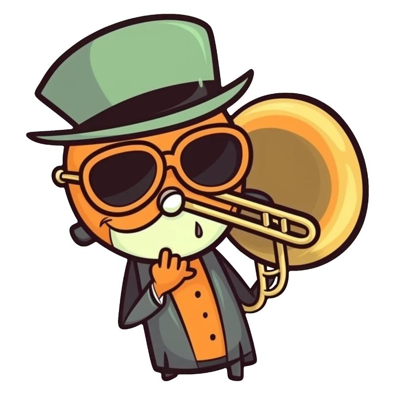 Trombone en style comique