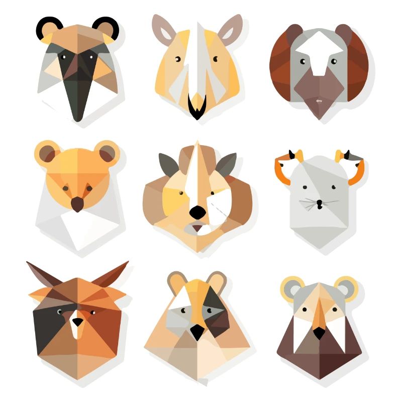 Geometric animals