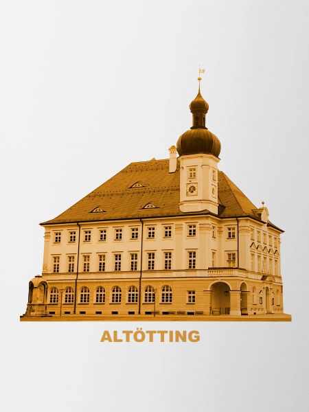 Altötting Rathaus Oberbayern Bayern