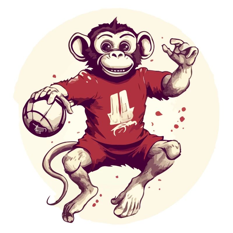 Zozo der Affe im Handball