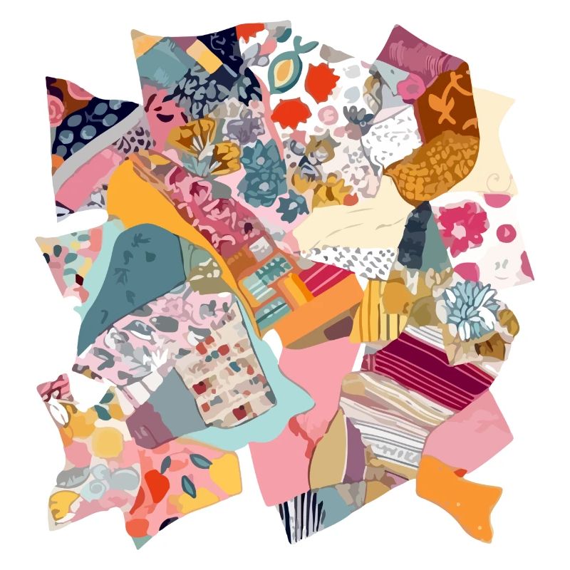 Stoff-Patchwork Nr. 2