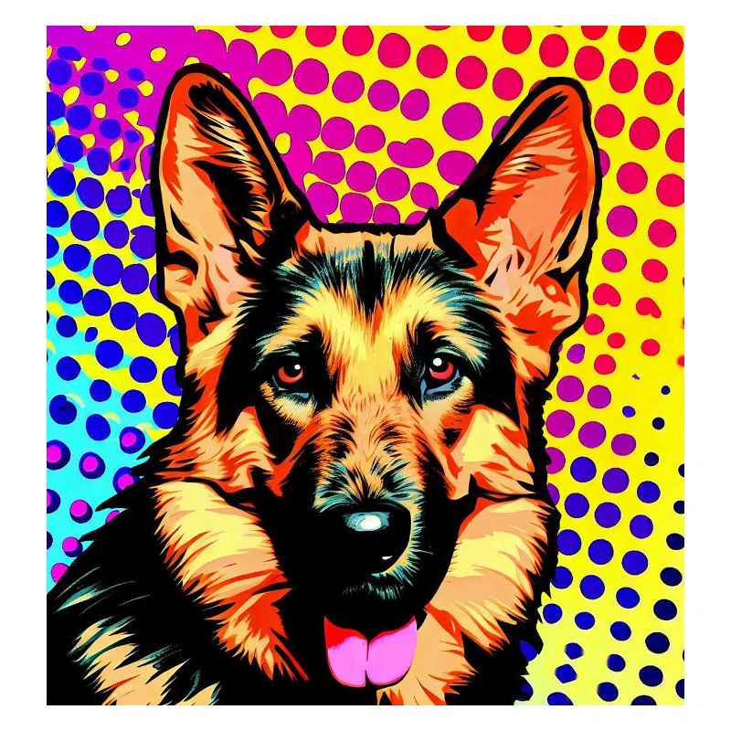 German Shepherd pop art