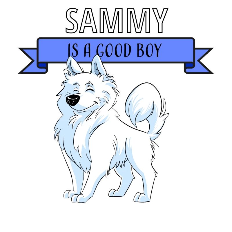 Süßer Samojede, Sammy ist ein guter Junge