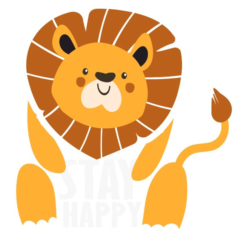 Reste heureux Lion