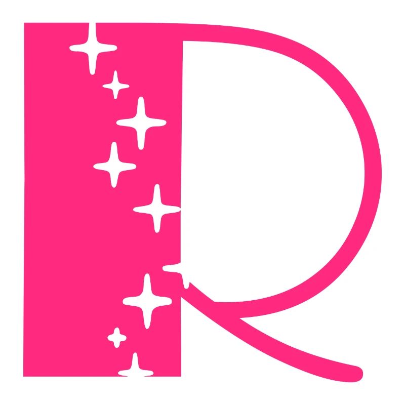 Letter R Glitter