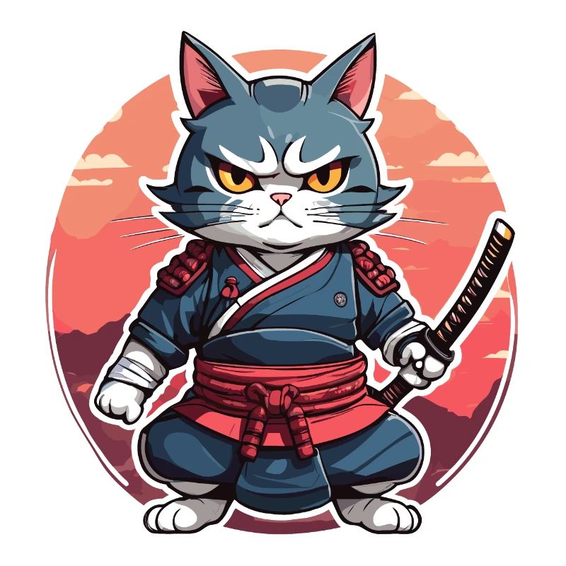 Chat samouraï #16