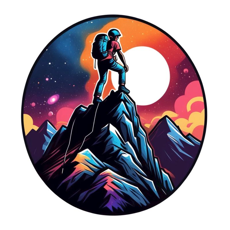 Climbing - Moon - Space