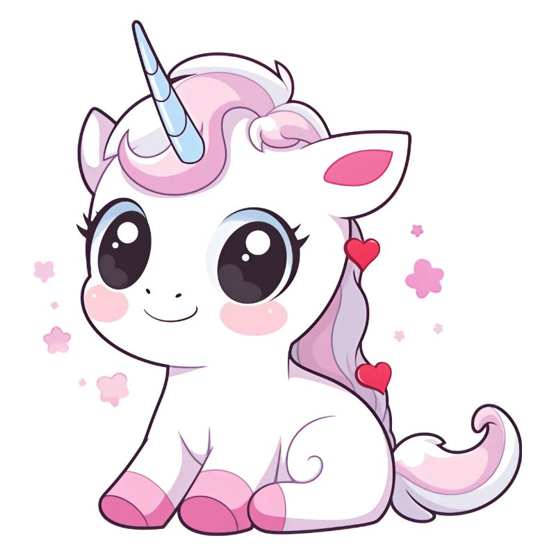 Licorne mignonne
