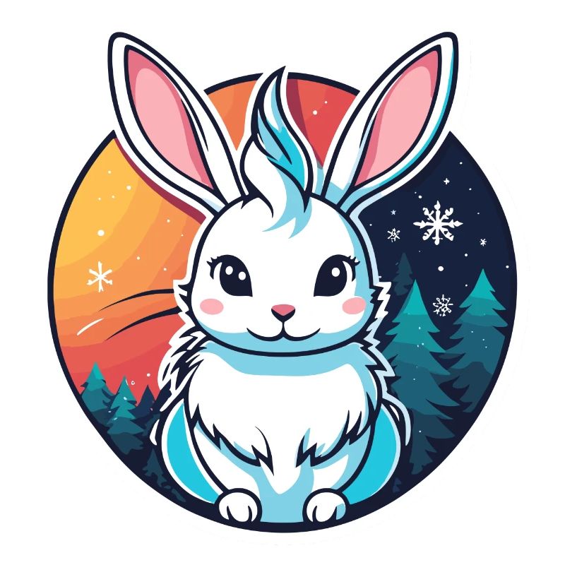 Bunny Christmas Illustration