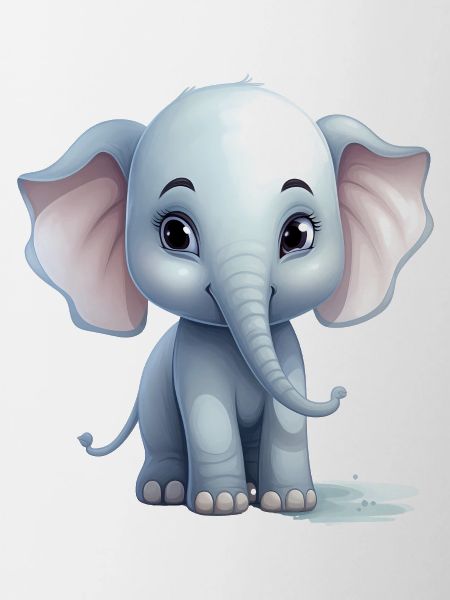 Bébé éléphant mignon