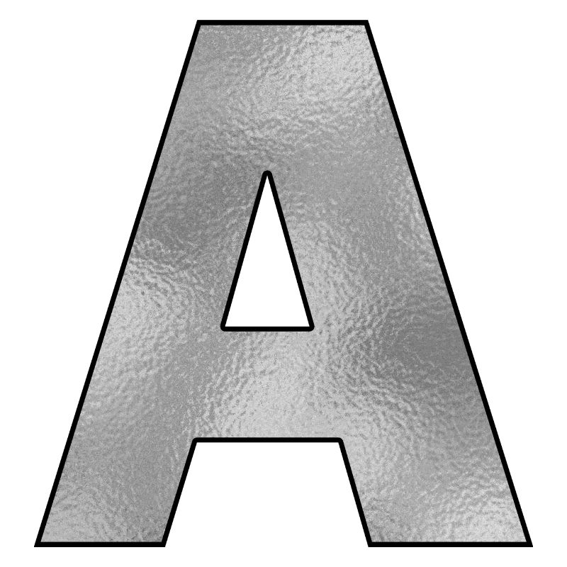 Buchstabe A Silber