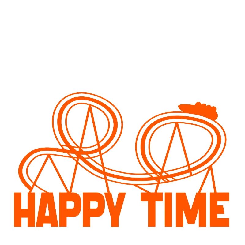 Airtime is My Happy Time Funny Roller Coaster