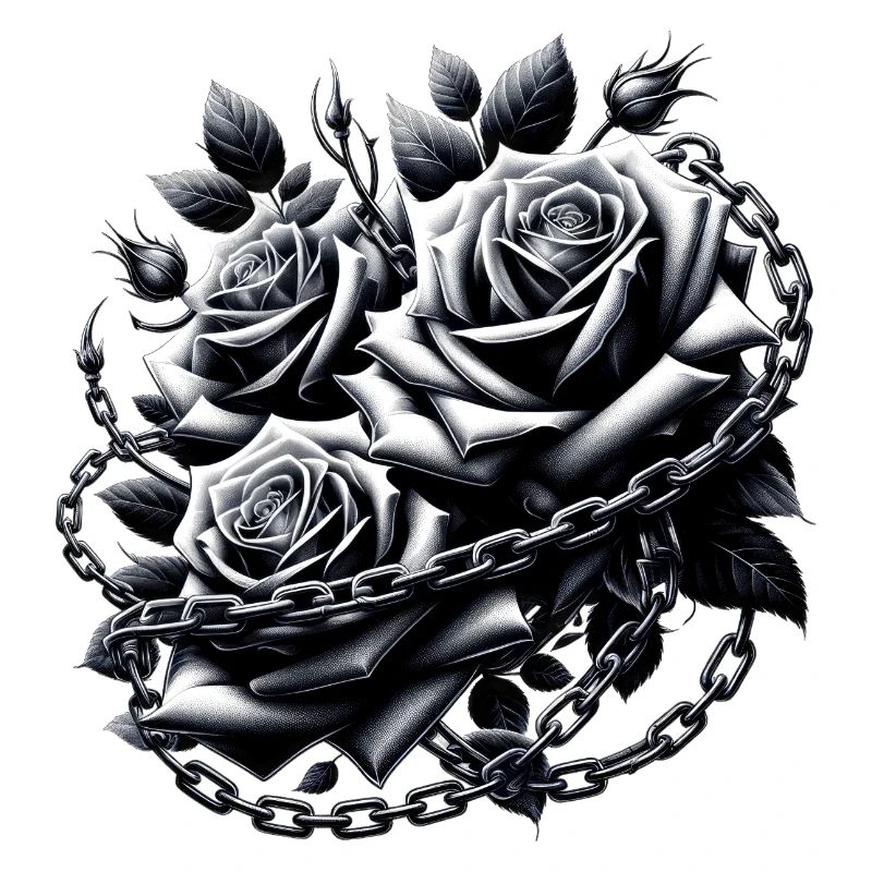 Gothic Roses Illustrations