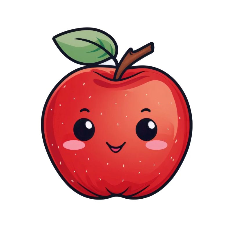 Apple Red Kawaii