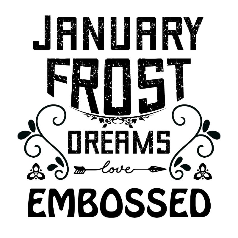 January frost dreams embossed