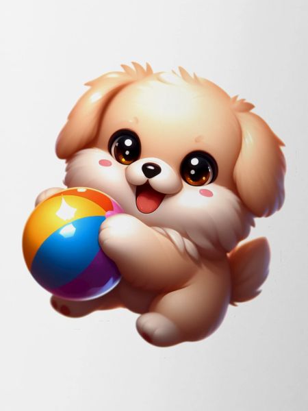 Puppy playing