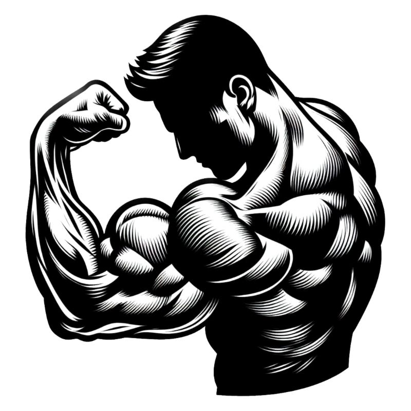 Flexing Biceps